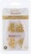 The Beadsmith Basic Elements The Beadsmith Basic Elements Crimp Bead Covers for Hiding Crimped Beads and Preventing Snagging Jewelry on Fabric, Assorted Sizes, Gold Color Bead Covers (Gold)